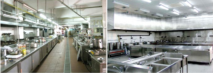 食堂廚房設(shè)計(jì)、安裝效果圖